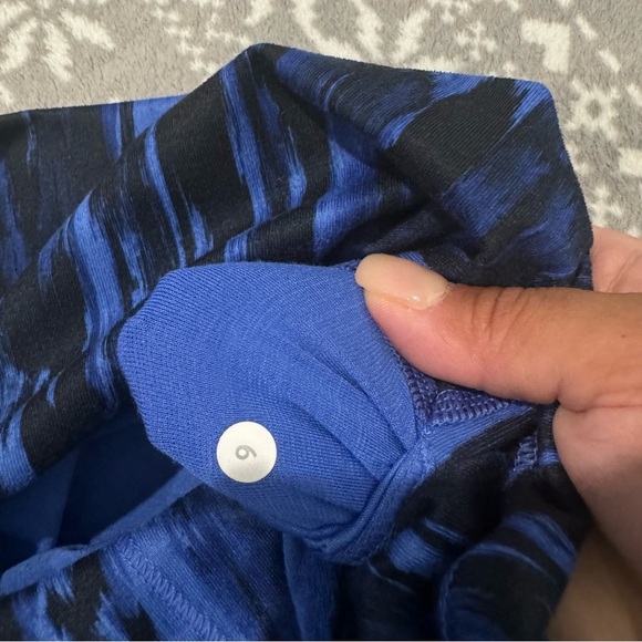 Lululemon Wunder Under Pant Hi-Rise Full-On‎ Luon Blue/Black Size 6 - Picture 4 of 10